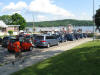 waiting for the ferry across lake wisconsin