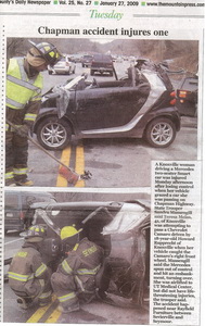 smart cabriolet roll-over accident! 